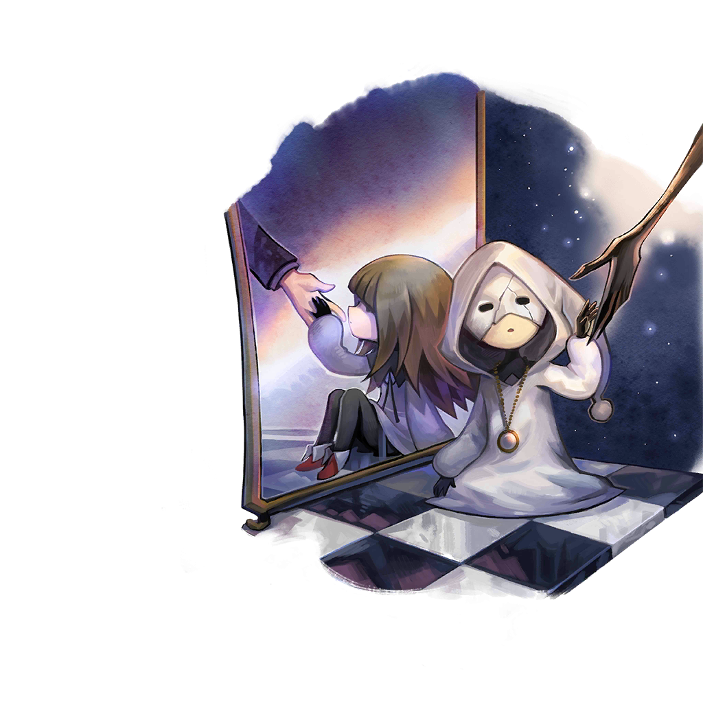 Shadow in the mirror