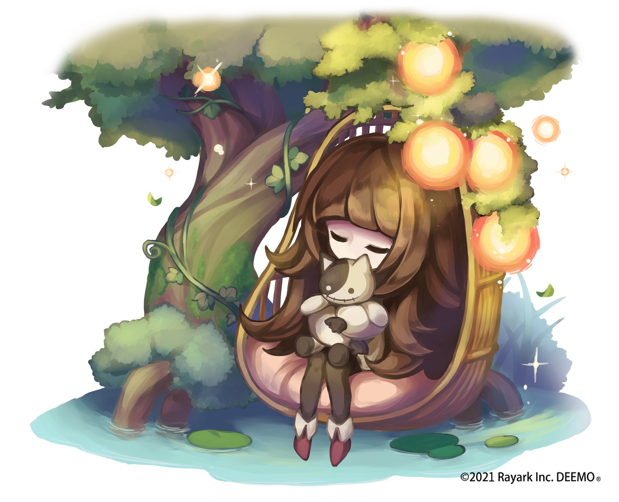 in a cradle