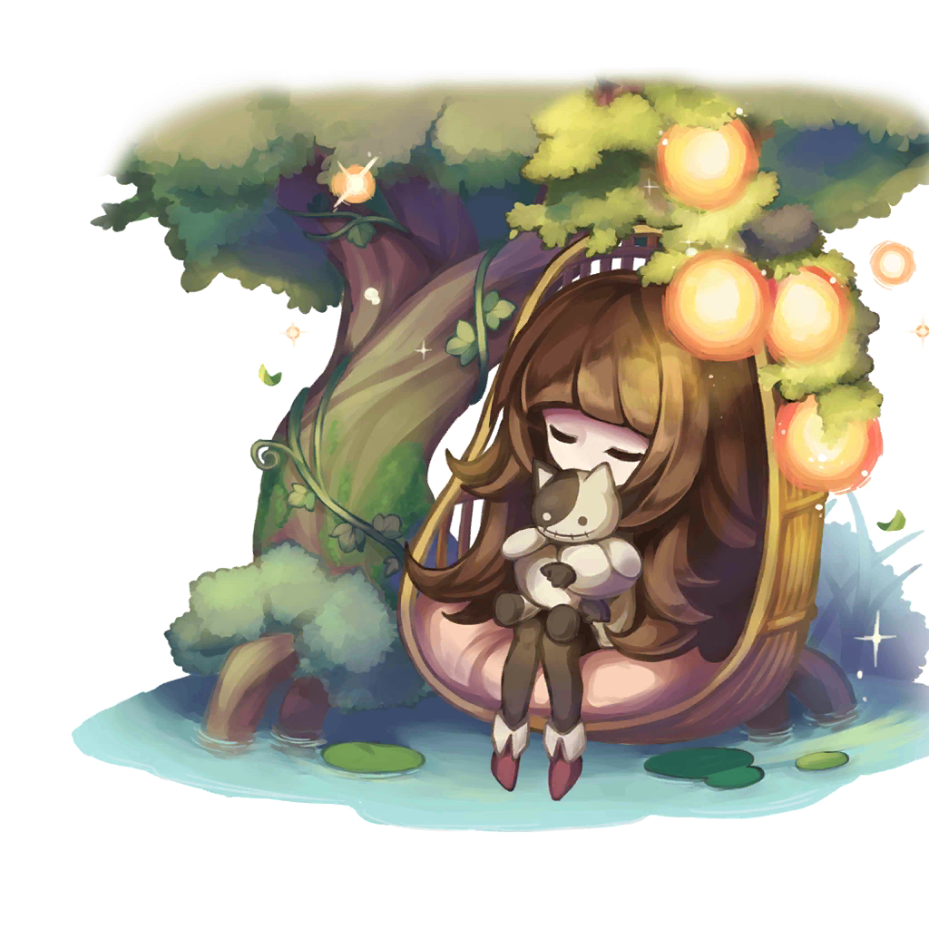 In a cradle
