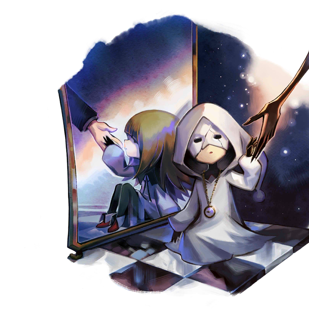 Shadow in the mirror