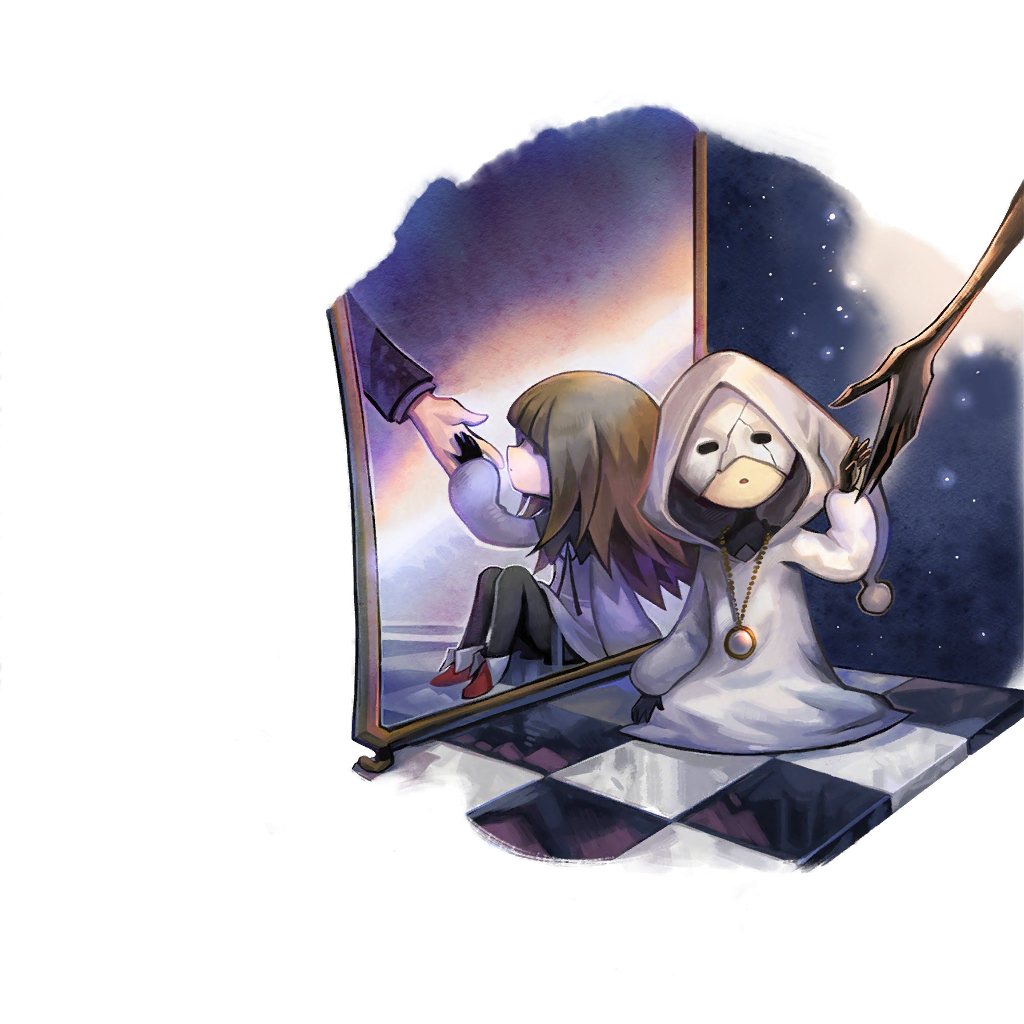 Shadow in the mirror