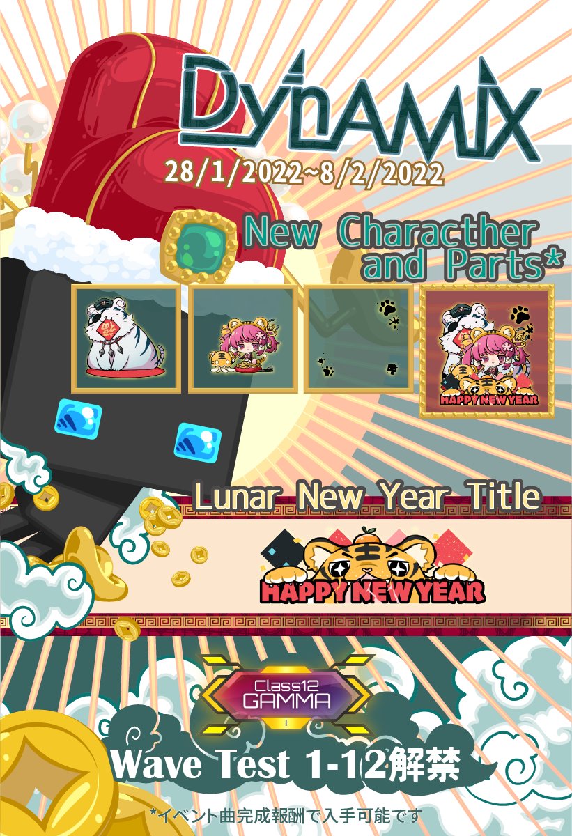 《Dynamix 2022 Lunar New Year Event》 詳細は、次のサイトを参照してください： bit.ly/3fPkJE2